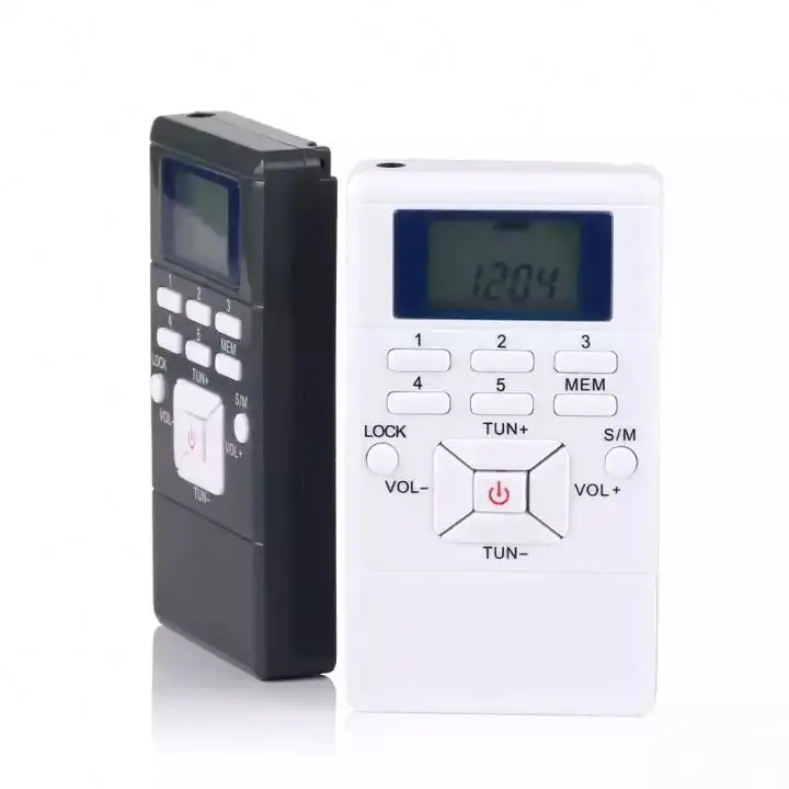 Wireless Custom Fixed Frequency Small Pocket Fm Radio Fm Digital Receiver Meeting Use with Headphone