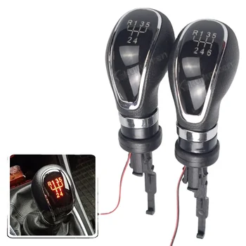 5/6 Speed LED Car Gear Stick Knob Manual Gear Knob Head Handle Lever For Vauxhall/Buick/Opel/Astra Insignia 2009-2013