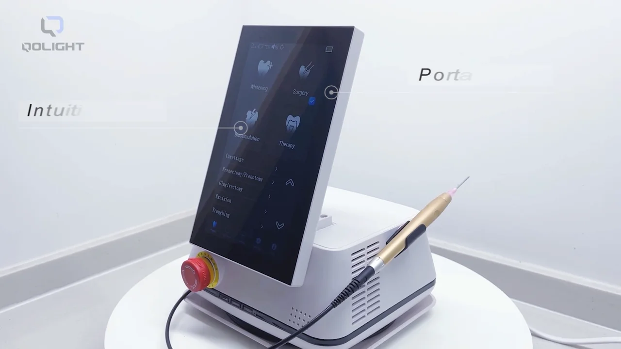 Three Wavelength Diode Dental Soft Tissue Laser Oral Treatment Teeth