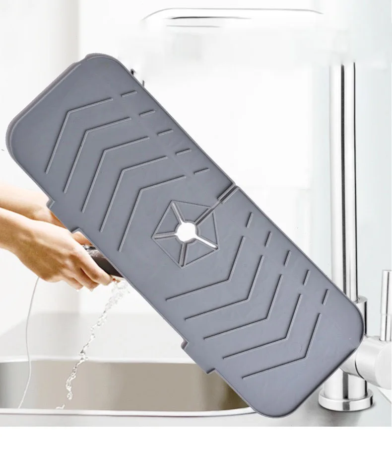 Wash table shelving mat faucet drain anti-splash wash sink air dry drain waterproof shelving mat factory