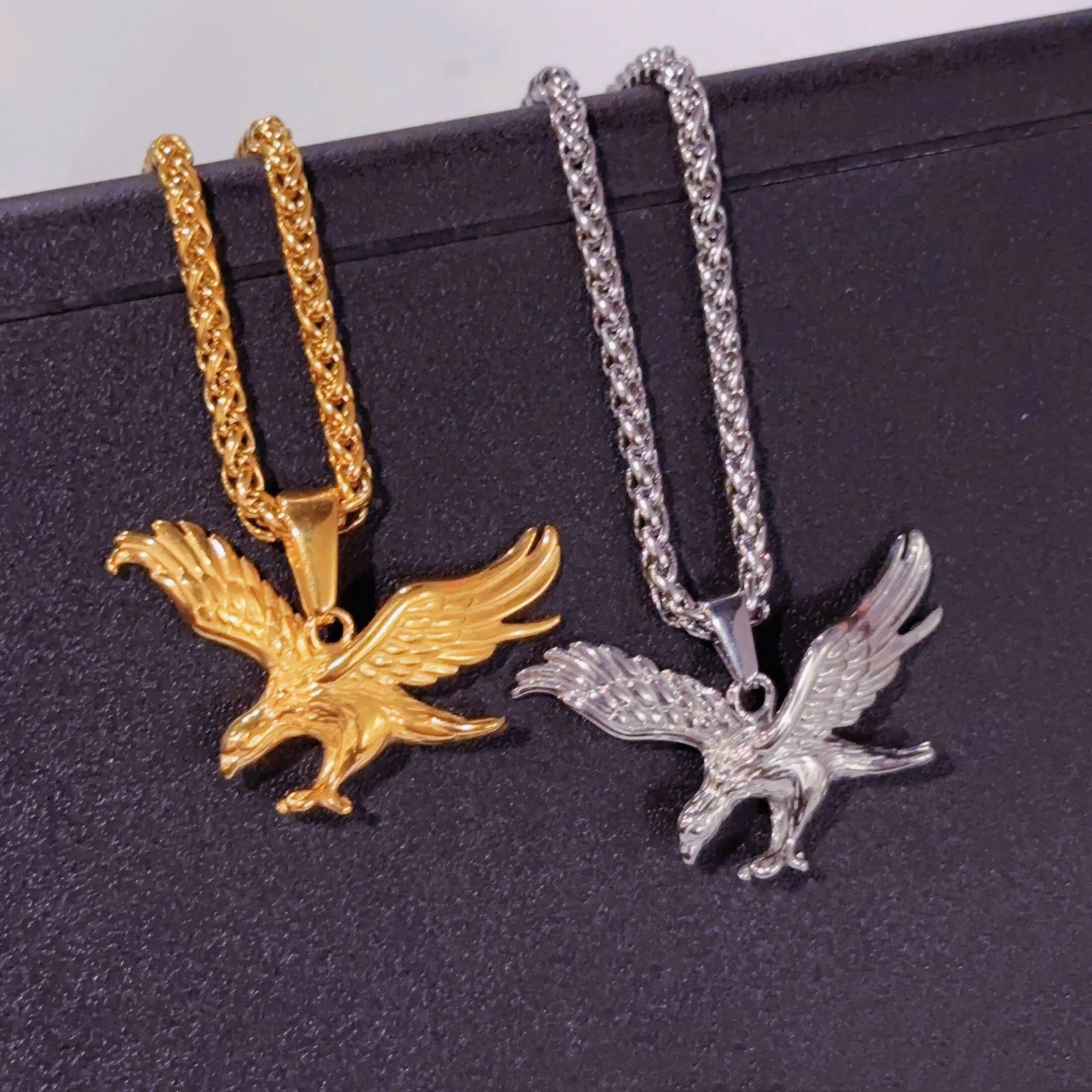 Vintage Animal Jewelry Flying Hawk Eagle Pendants