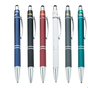 Rotating Top Multifunction Metal Stylus Fidget Spinner Pen Custom Laser Engraving LOGO Spinner Fidget Pen with Stylus Tip