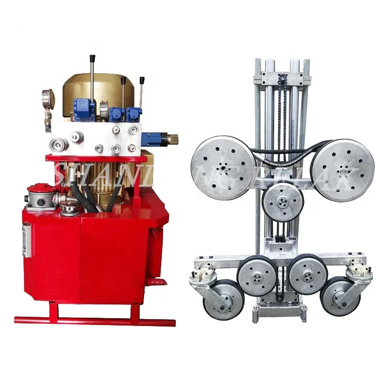 Электрический двигатель бетонная гидравлическая алмазная проволока гранитный мост Проволочная веревочная пила режущая машина