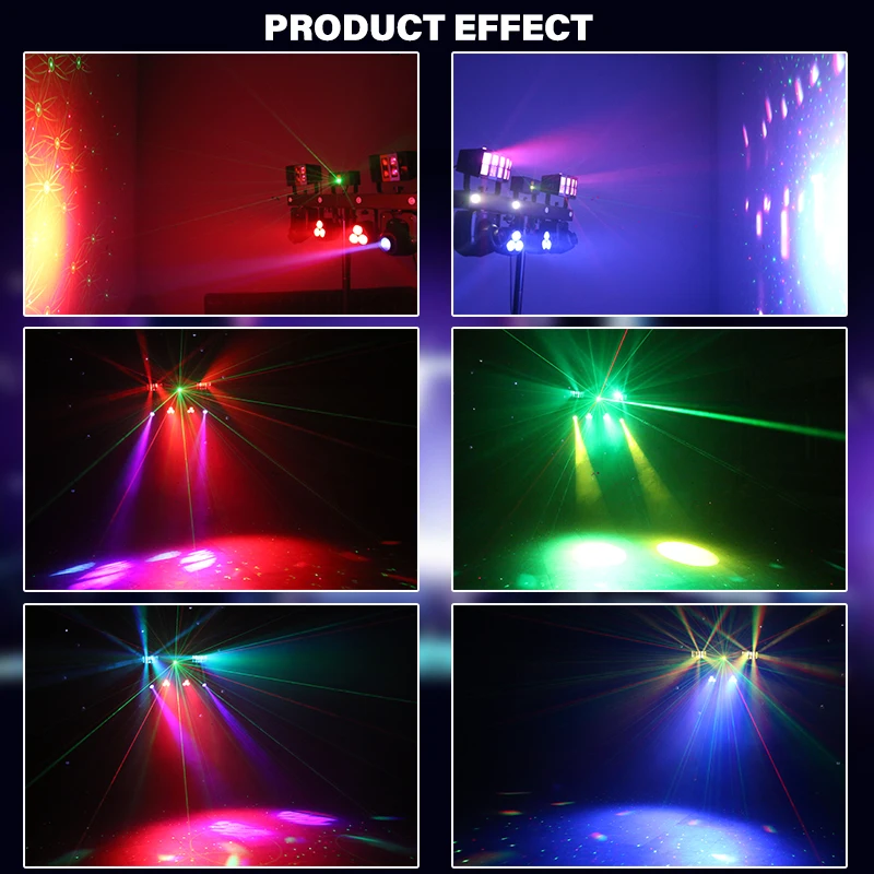 Professional Portable Dj Light Set With Stand New Gig Bar Lighting Move