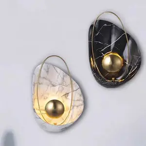 Modern LED Wall Lamp with Resin Shell Shape Decorative Lighting for Living & Bedroom
