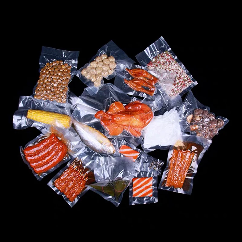 New Technology Factory Supply Oem Vacuum Sealed Bags Food Grade Textured Vacuum  Bag Vacuum Packaging Bag for Food Kitchen Square