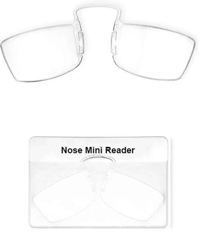 Mini Card Nose Reading Glasses Without Arms Reading Glasses Compact Reading Glasses With Nose Pads