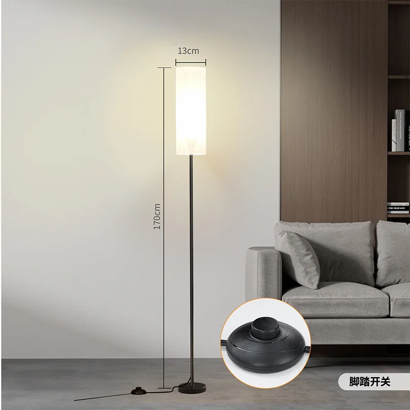 Customized Modern Hotel Led Bedside Colorful Shadal Standing Lamp Glass Lampshade Switch Led Floor Lamp Bedroom Living Room