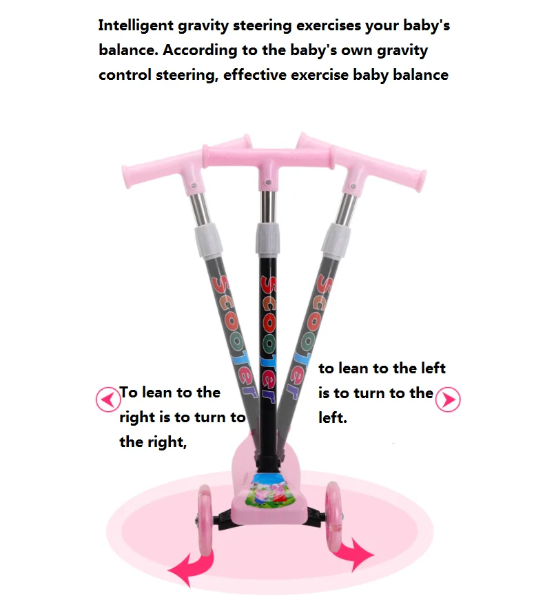 Hot Sale Scooter For Kids, Adjustable & Folding 3 Wheel Scooter, LED Light Up Wheels, For 2-8 Years Old, PACK OF 1, MULTICOLOR image