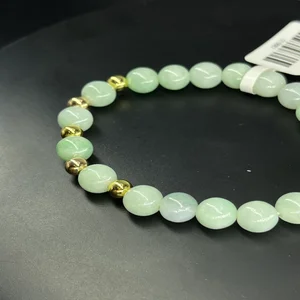 Natural Jadeite Fine Beaded Bracelet for Hand and Waist Elegant Gift for Essence Product