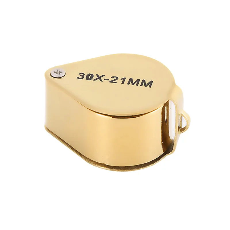 Lente D'Ingrandimento Pieghevole Gioielliere 10x E 30x – Tascabile Con Custodia In Velluto, Per Orologi E Gemme