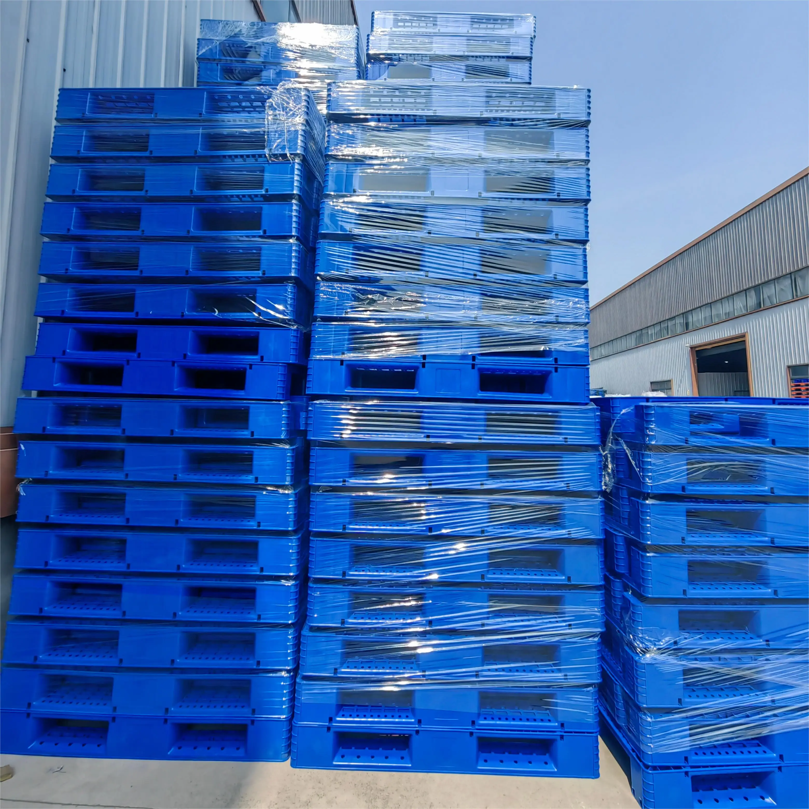 Wholesale Industrial Hdpe Stackable Plastic Pallets With Steel ...