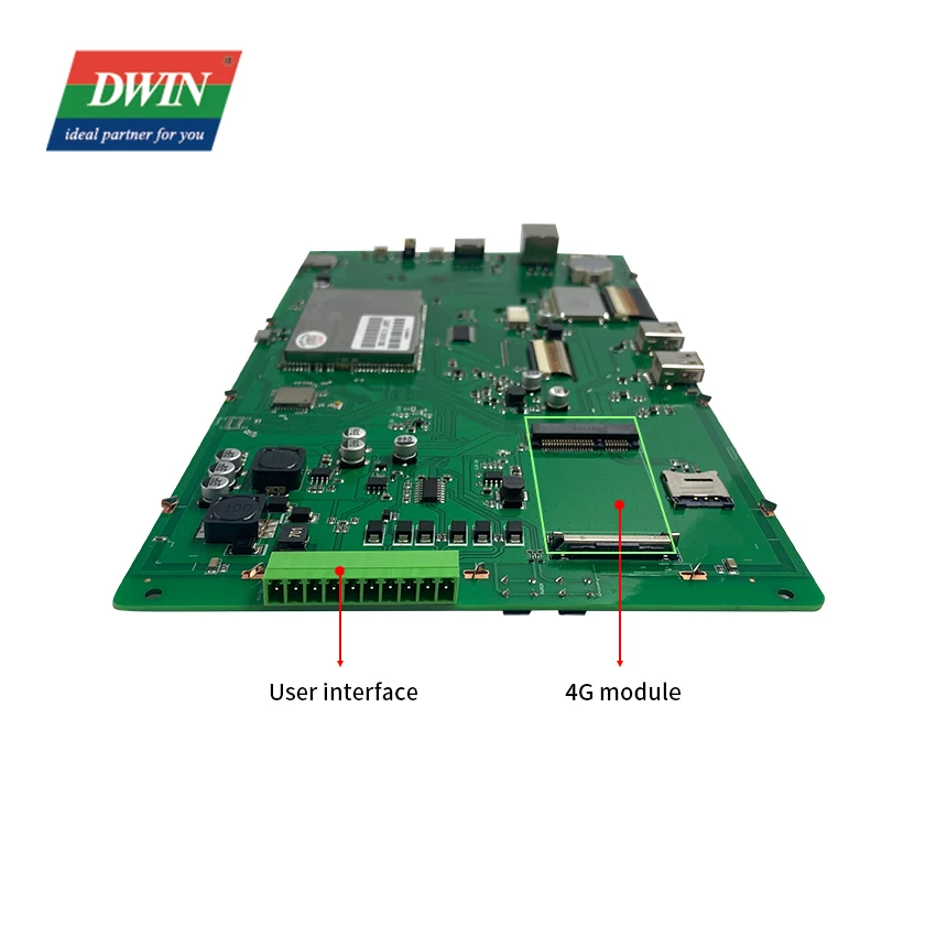 DWIN Commercial Capacitive Touch Display 10.1 Inch 1024*600 Pixel IPS TFT Linux LCD Module with Wide Viewing Angle RS232 RS485