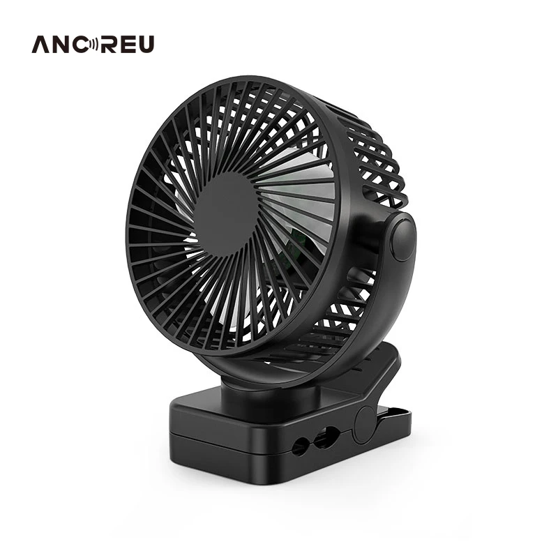 12000mAh Multifunction Outdoor Clip-on Stroller Fan Charging Desktop Table Usb Portable Rechargeable 6 Inch Clip Fan With Timer
