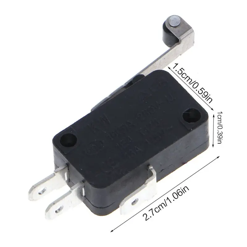 3 Pin Micro Switch with Plastic Roller Lever Matsushita Micro Switch Zippy Micro Switch
