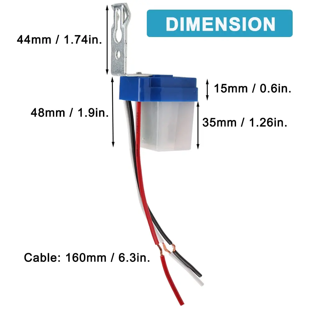 Factory Price AS-10 10A AC220V Auto On Off Photocell Street Light Photoswitch Sensor Switch