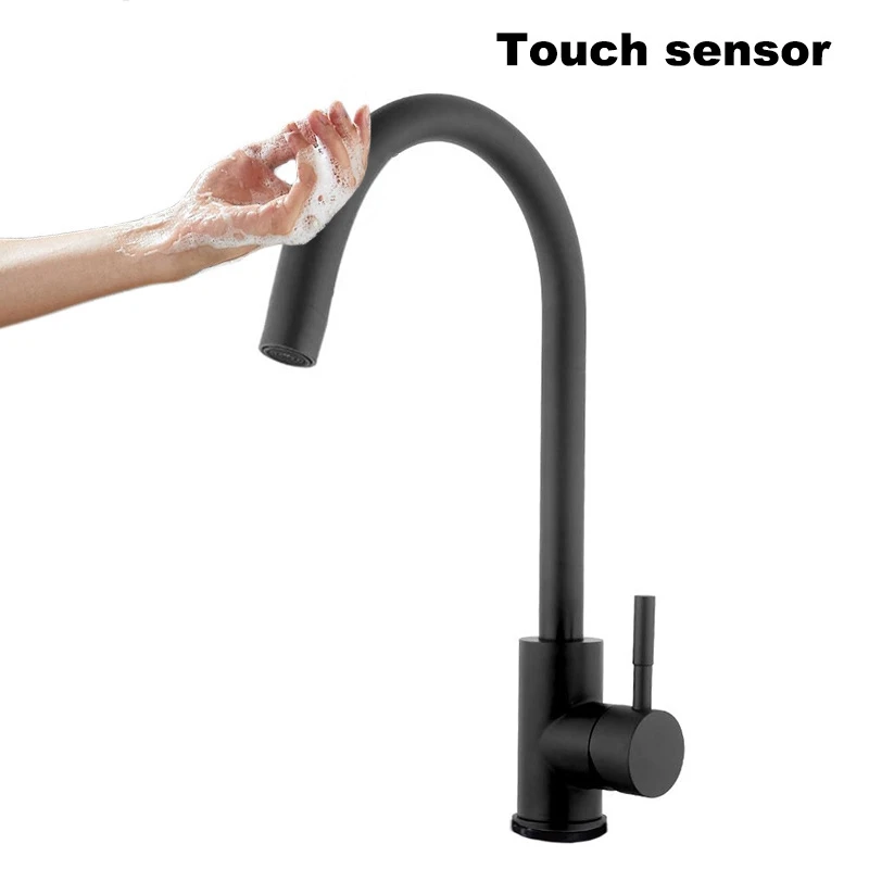 New Design Touch Sensor Kitchen Basin Sink Water Tap Mixer