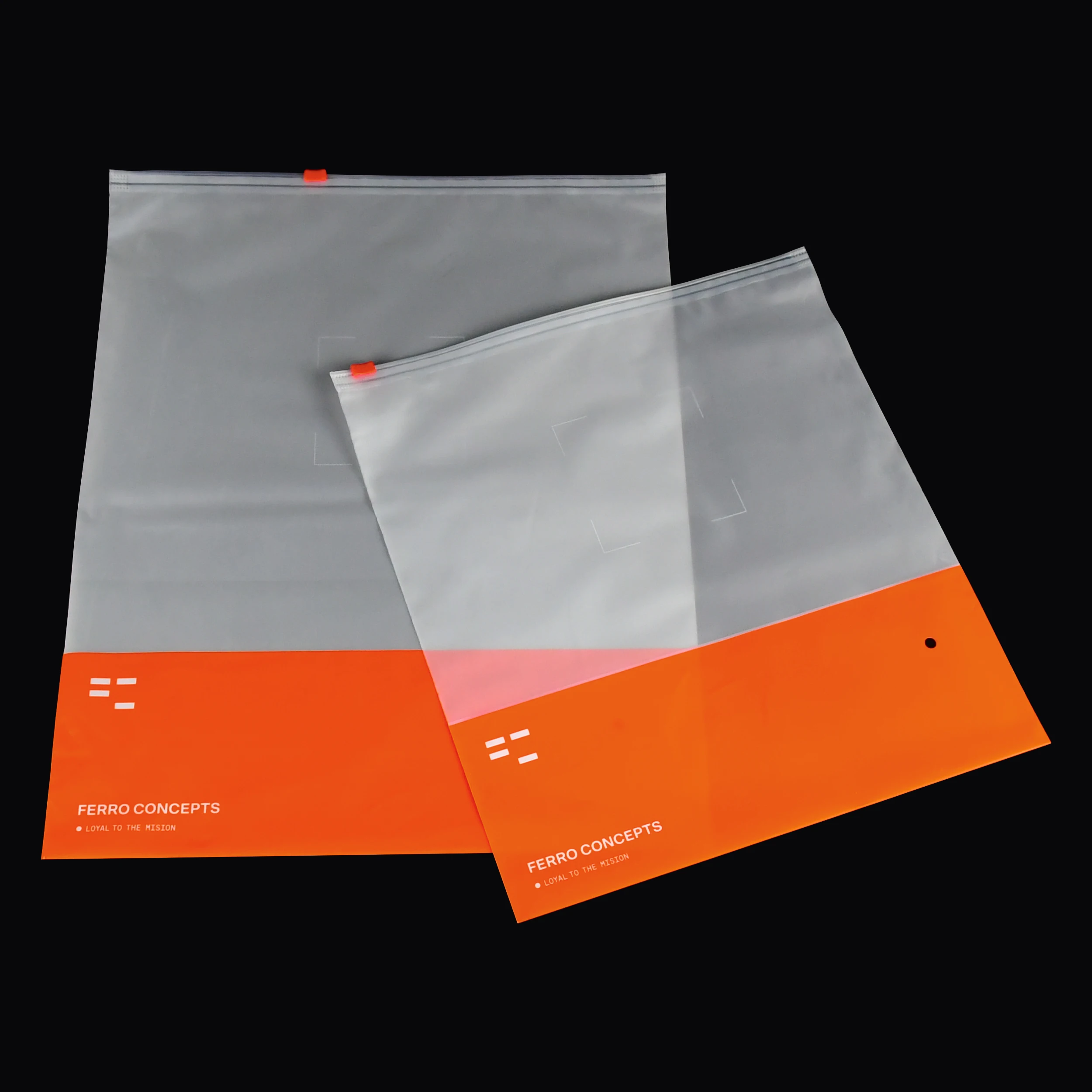 Smooth touch custom frosted zipper bags with logos printed 100% OXO biodegradable clothes ziplock packaging bag supplier