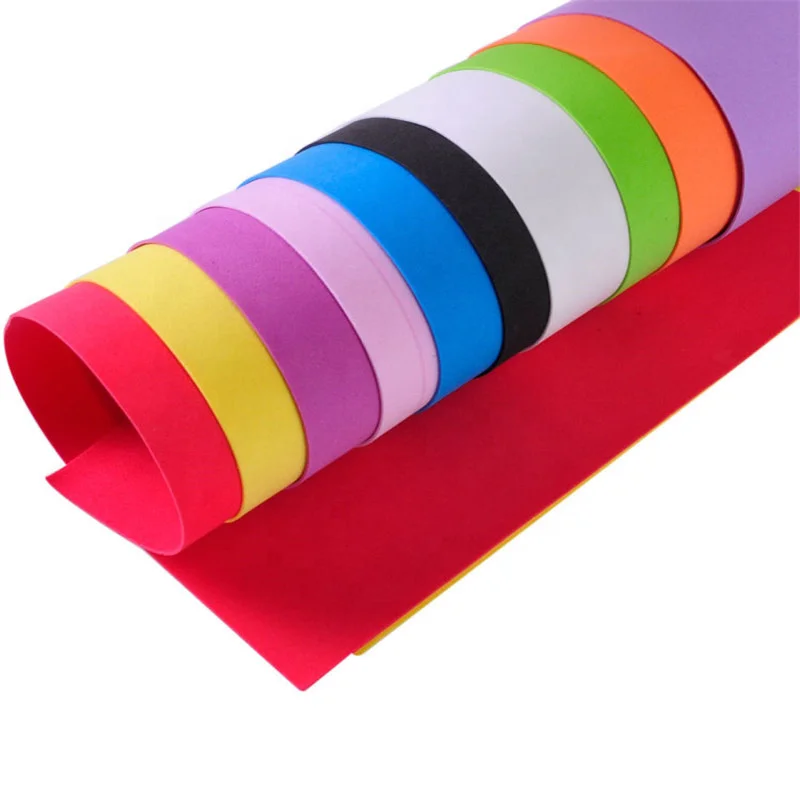 A4 Size Craft Foam Sheet Multicolored Eva Foam Sheet 2mm Thin Foam