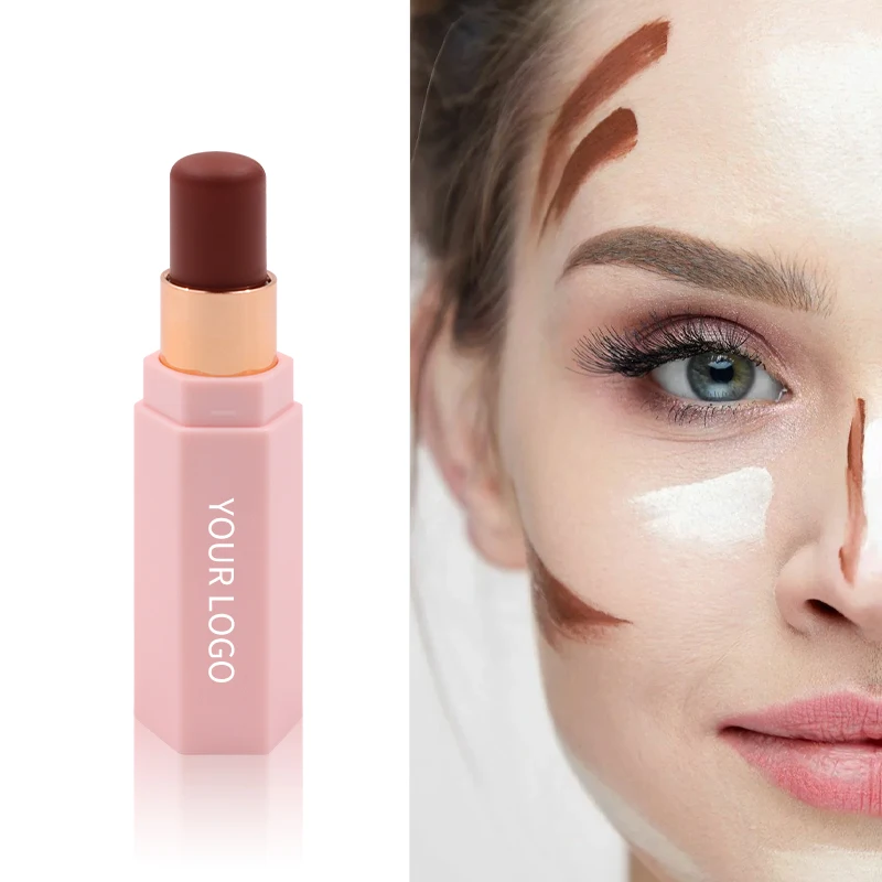 No Brand Cosmetics Smoothing Cream Concealer Stick Professional Nose Face Makeup Foundation Bronzer Contour Stick manufacture