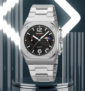 Luminous Hands with Round Dial Luxurious Stainless Steel Comfortable Wear Precise Timekeeping Easy Maintain Antique Sport Coin