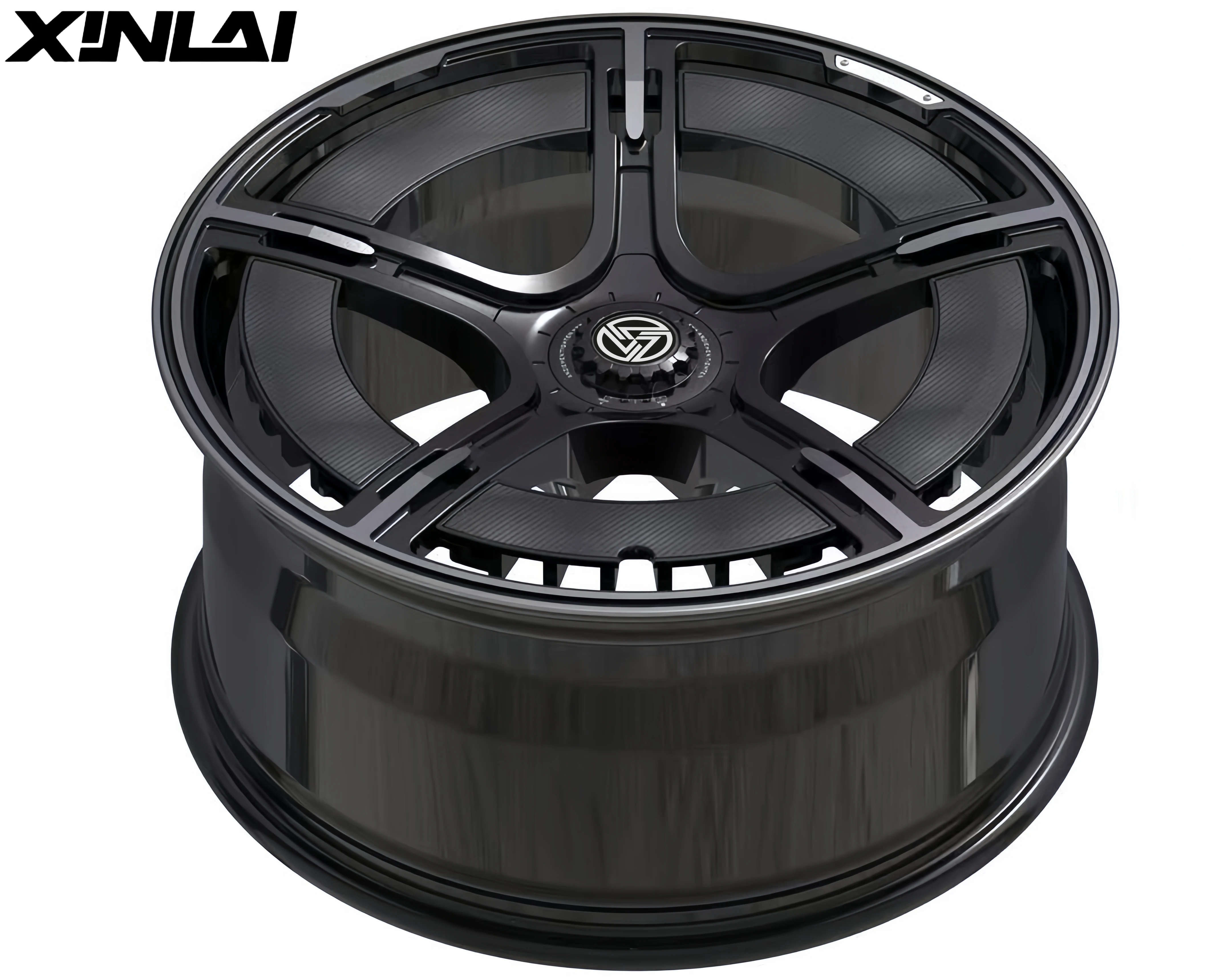 XINLAI Custom Carbon Ring Deep Concave 5X120 5X112 5X114.3 17 18 19 20 21 22 Forged Wheels for Mercedes - Image 4