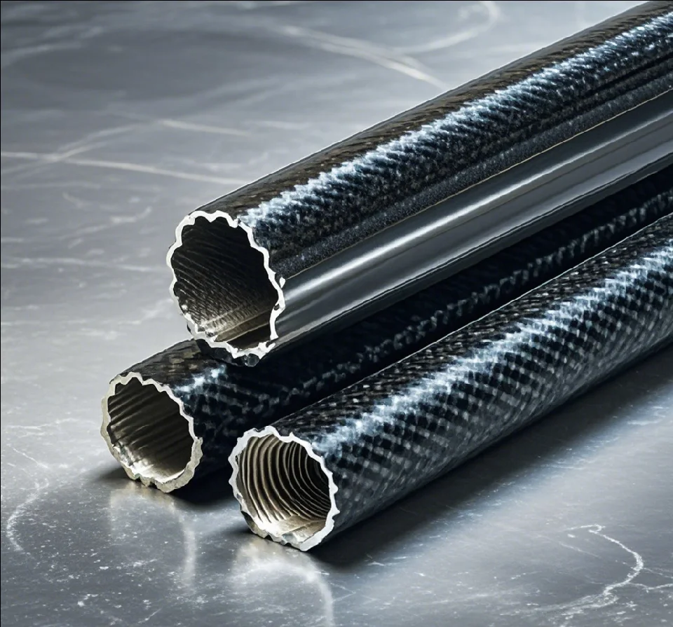 DGHX Factory Custom Round Carbon Fiber Tube Profile Carbon Fiber Flute With Thread CNC Machining Service