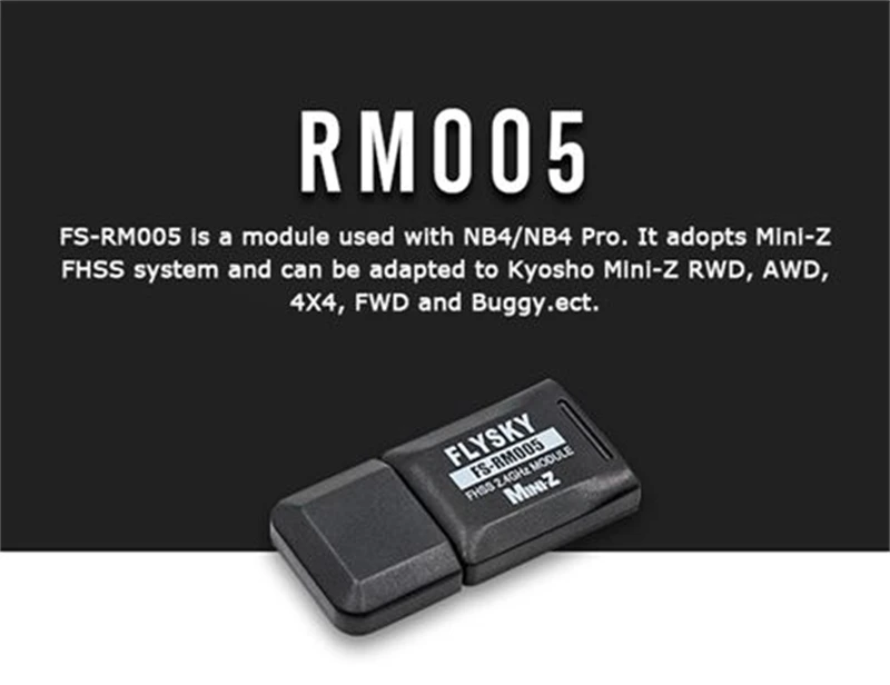 Source FLYSKY FS-RM005 2.4GHz 3.3V Mini Z FHSS Module For Kyosho