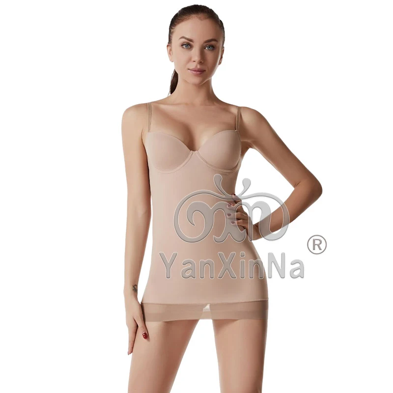 seamless bra for bodycon dress XS Navy Blazer OneForm Seamless Flow Deep V-neck Sleeveless Ruched Built-in Bra Mini Casual Dress