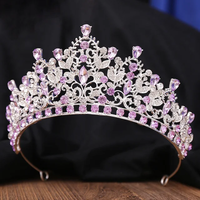 Luxurious Bridal Crowns in Europe and America Alloy Rhinestone Hair Band Crystal Crown Wedding Dress, Suit and HairTiaras