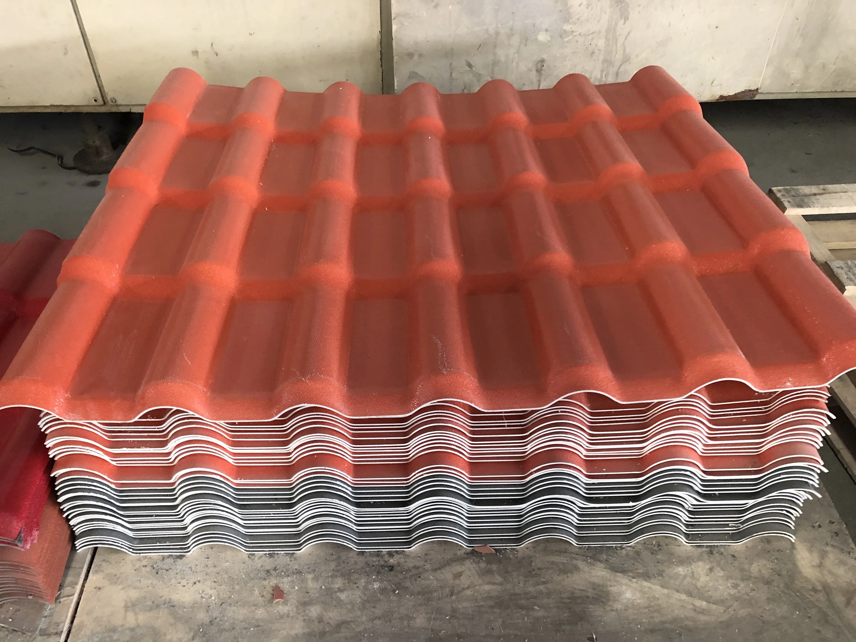 Fire Resistance Soundproof ASA Resin Roof Tile Upvc Roof Sheet