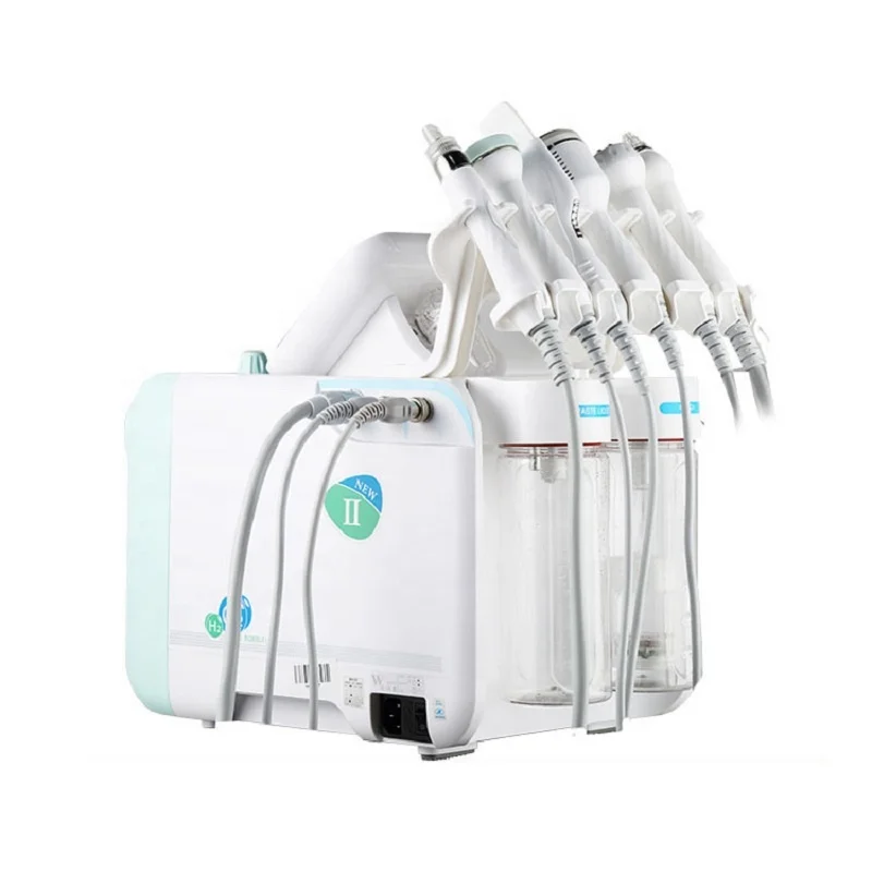 High Quality 6 in 1 H2o2 Machine Hydrogen Oxygen Small Bubble Facial Machine for Japan