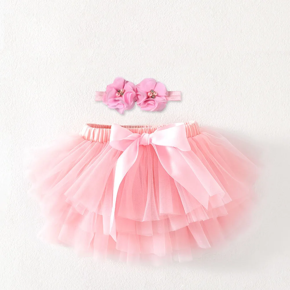 Gonna Tutù Morbida Per Neonata E Bambina Con Fiocco E Fondo A Pantaloncino – Perfetta Per Carnevale, Feste E Occasioni Speciali