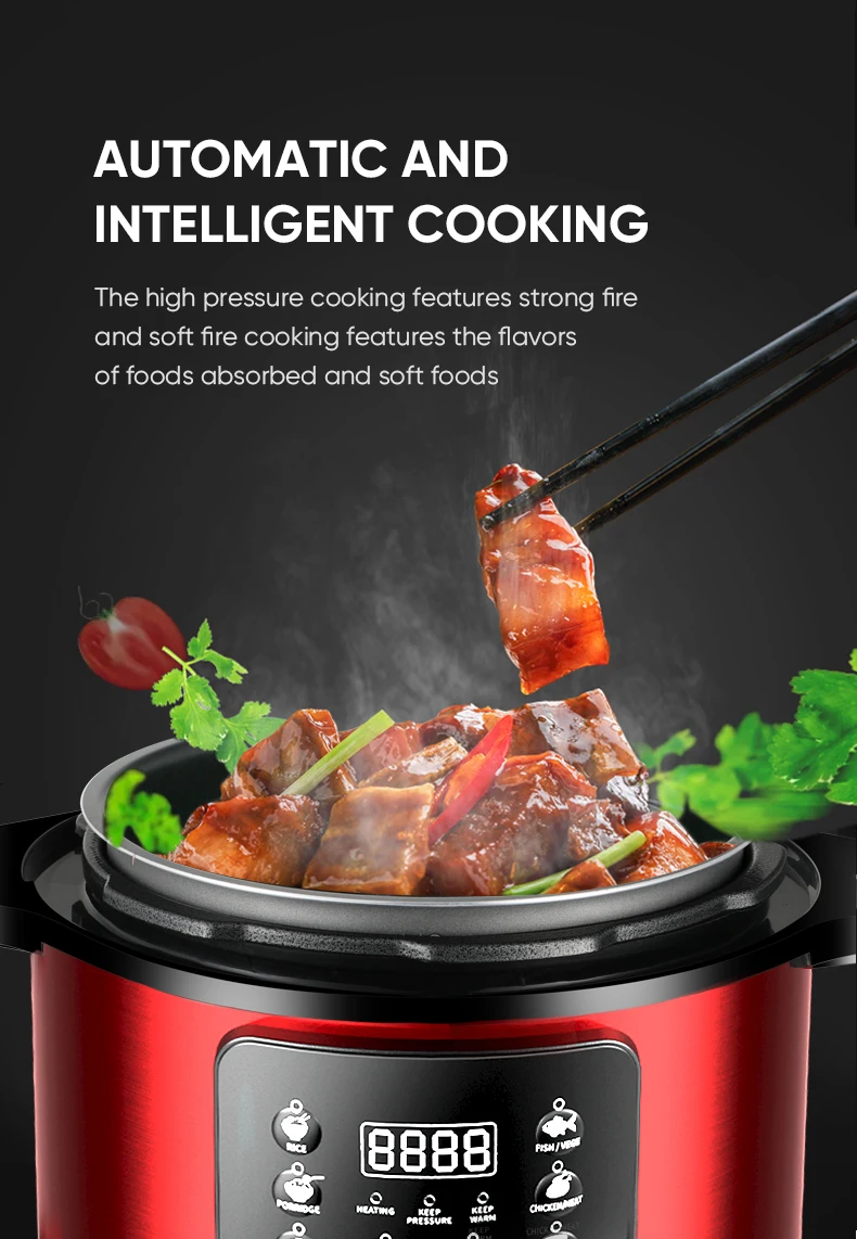 Multifunction Pressure Cooker Household 6l Stainless Steel Pot Rice