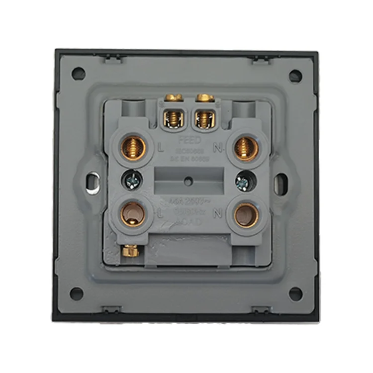 VNX New Style Design 45A OFF/ON Double Pole Switch Optional Gold Brush Meteor Rain Series Wall Electrical Switches