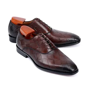 Luxury Men's Genuine  Leather Dress Shoes Premium Modern Office Wear for Male