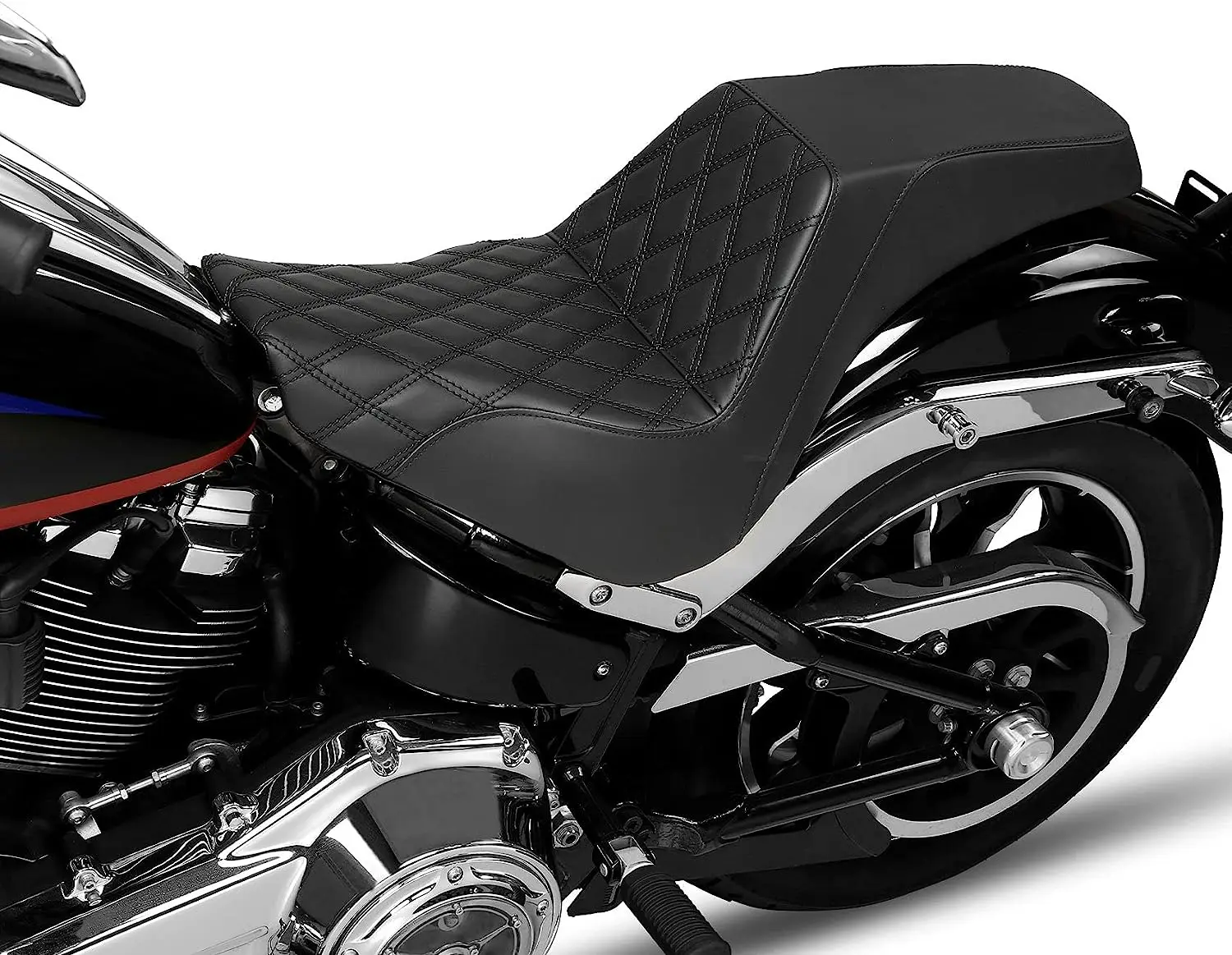 Motorcycle 2up Driver And Passenger Club Style Seat For Harley Davidson ...