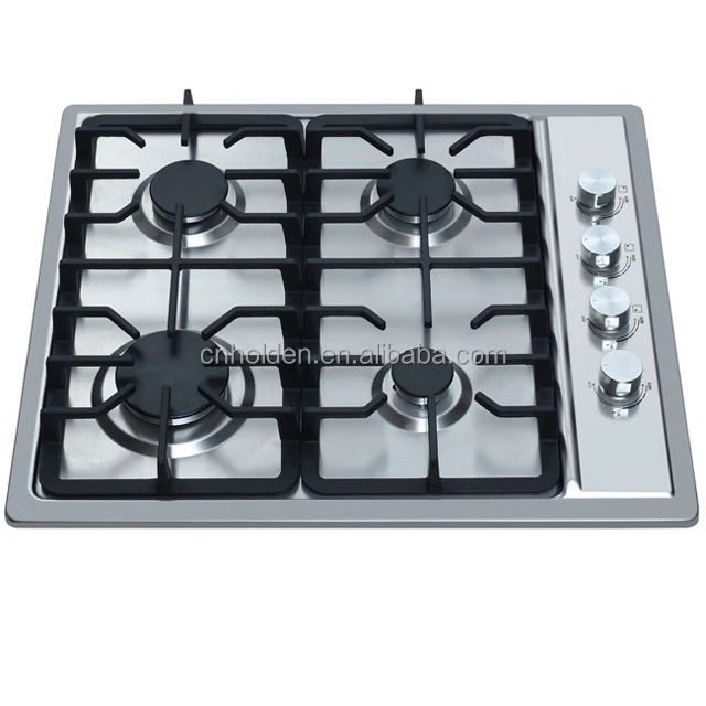 4-Burner Stainless Steel Built-in Gas Hob Home Appliance Auto Ignition Gas Stove