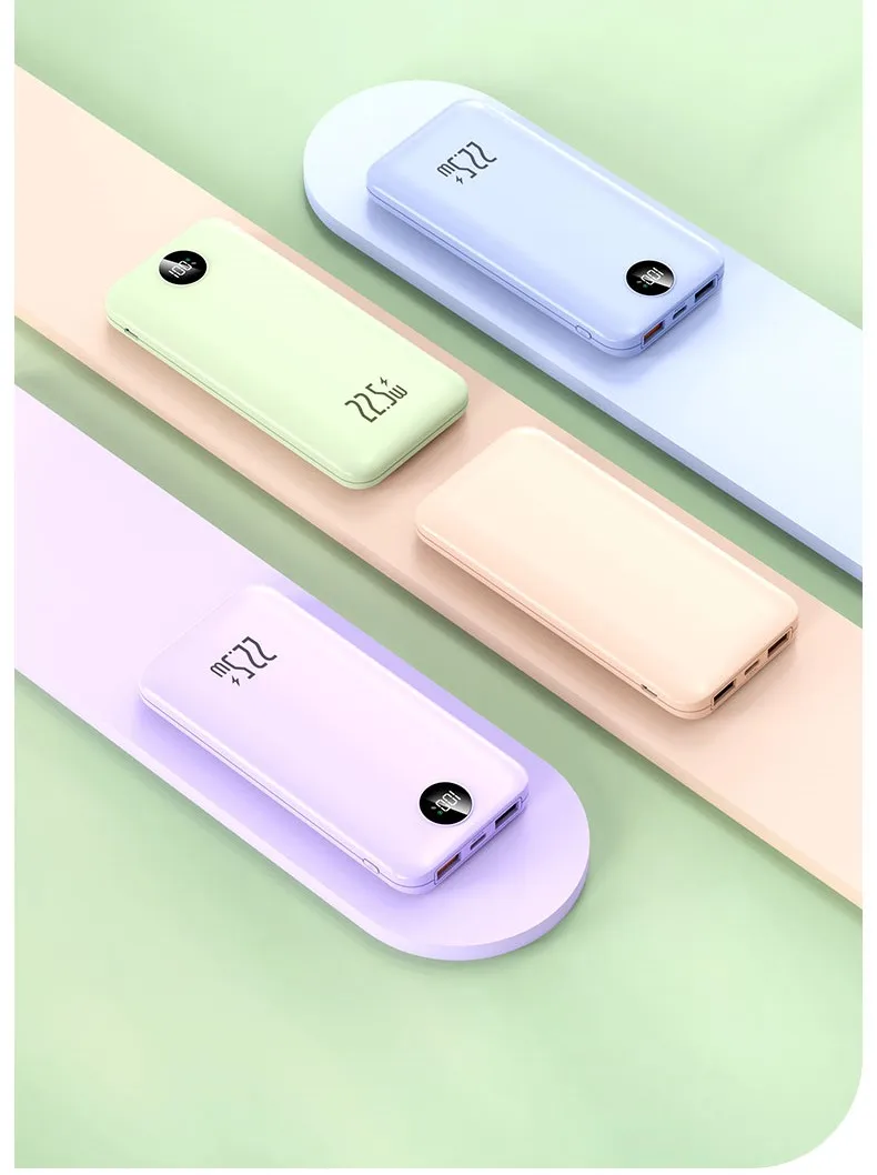 Cheap Price Real 22.5W Fast Charge Powerbank 10000mAh Power Charger Quick Charged Colorful Power Bank