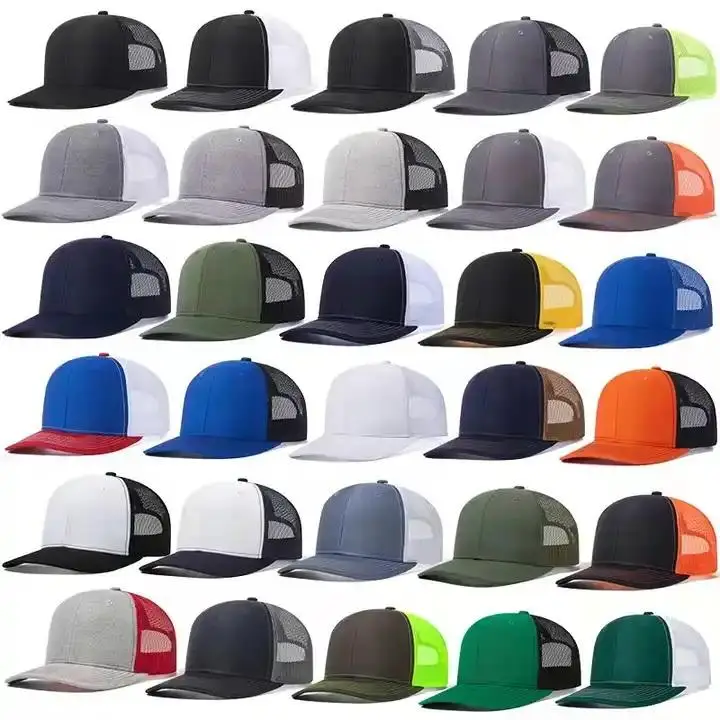 Cappellino da baseball/trucker in tela a 6 pannelli, modello Golf Gorras Mesh, pronto per la spedizione._voghion.com