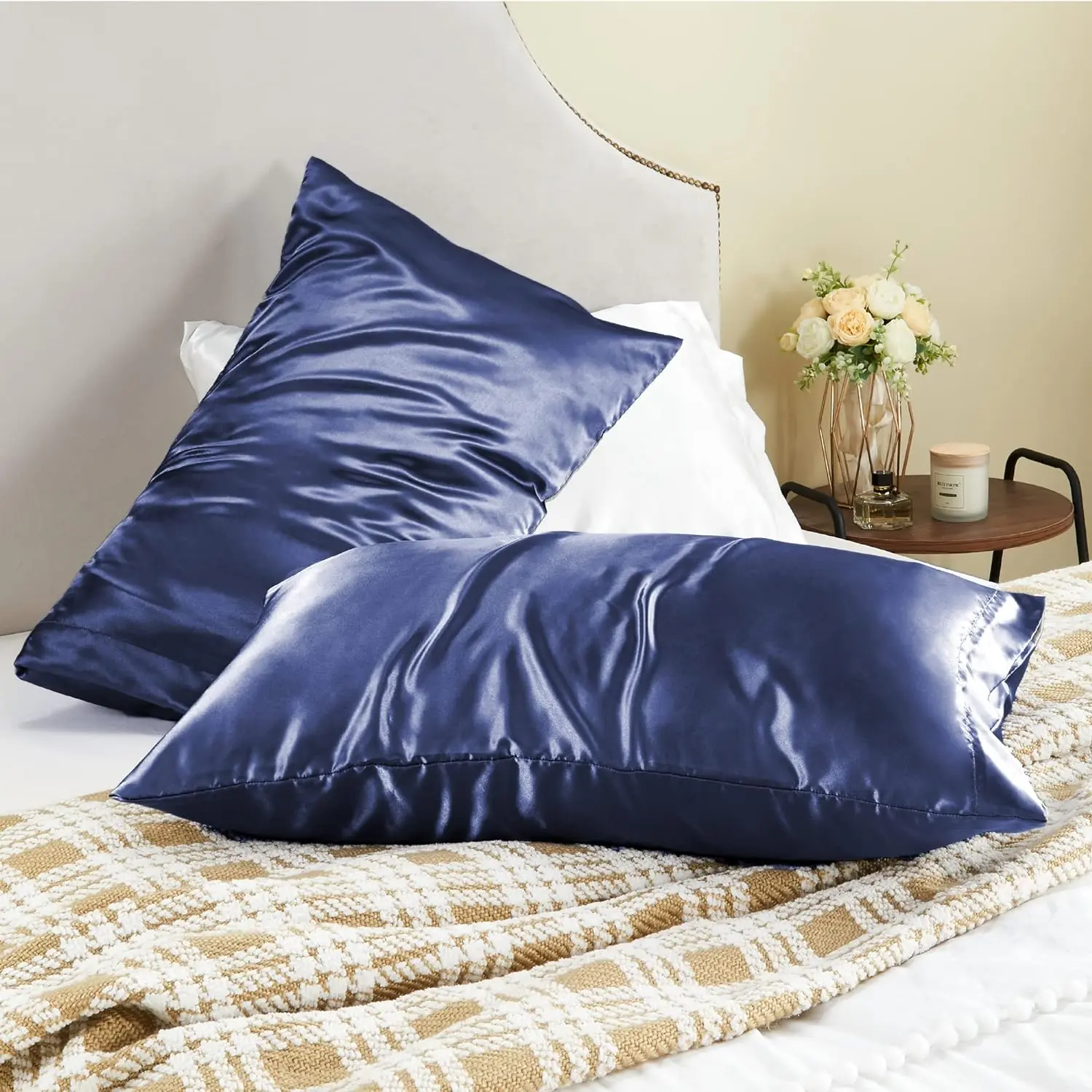 Cloudland Silk Pillowcase 100 Mulberry Silk Pillowcase Zipper Pillow Case Satin Silk Pillowcase