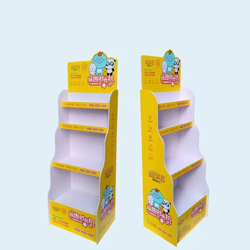 Commercial Custom Cardboard Milk Powder Promotion Floor Display Stand for Advertisement
