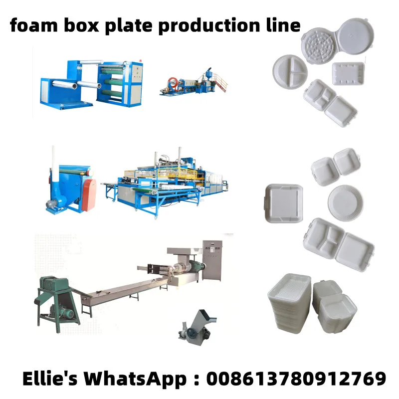 Eps Ps Foam Thermocol Plate Take Away Food Container Making Machine