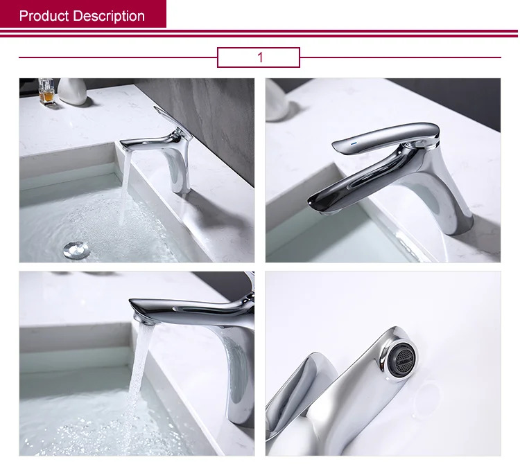 YEKALON FT-0011 Bathroom Single Level Basin Faucet Sanitary Ware Faucets