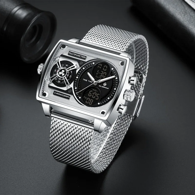 GH138 Good Quality Watch for Men logo Digital Analog Watch for Man