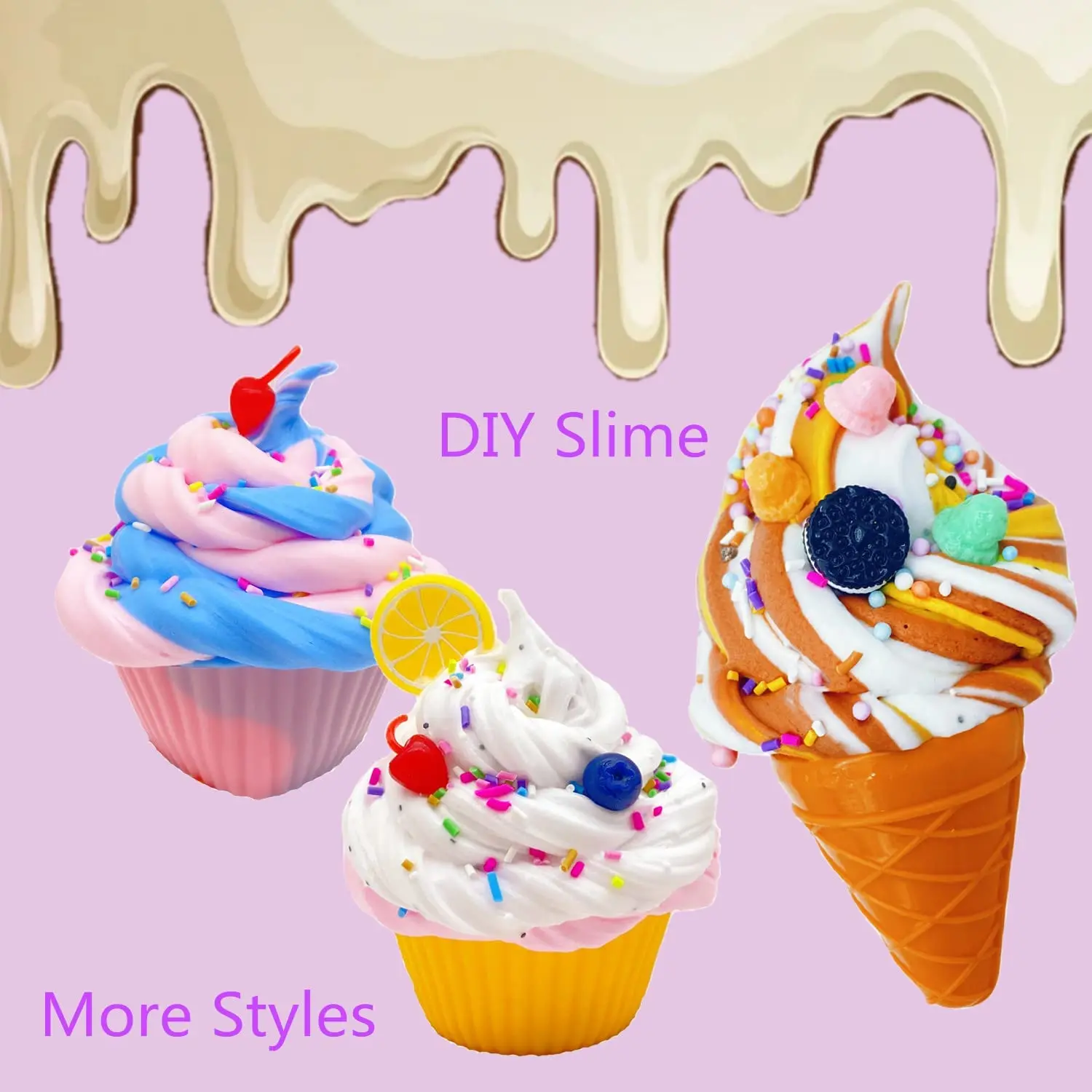 Набор для изготовления слаймов для мороженого