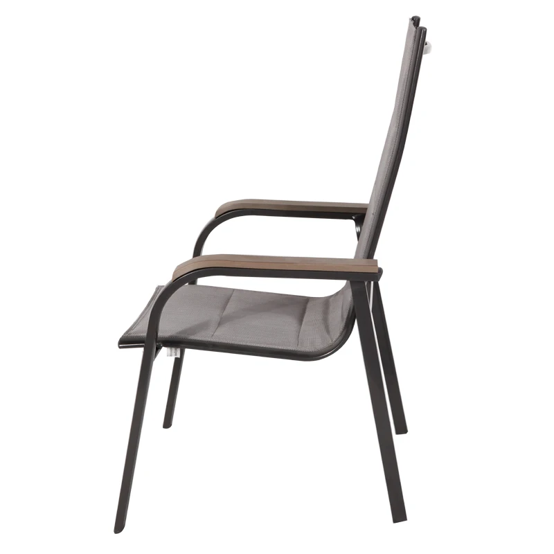 high back stackable outdoor chairs