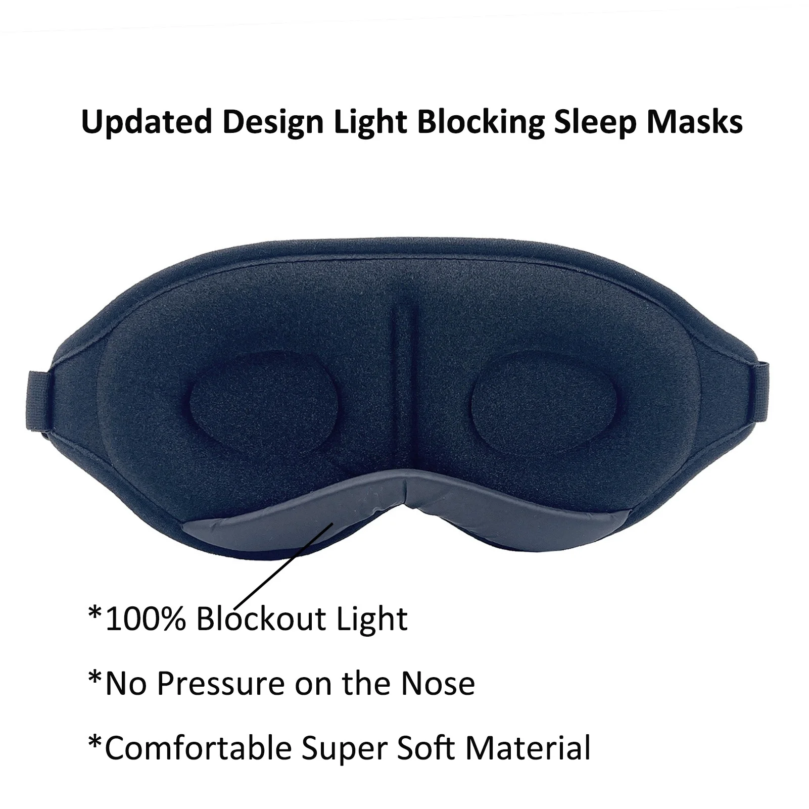 Oem 100 Blackout Sleep Eye Mask 3d Contoured Cup Sleeping Mask Eye
