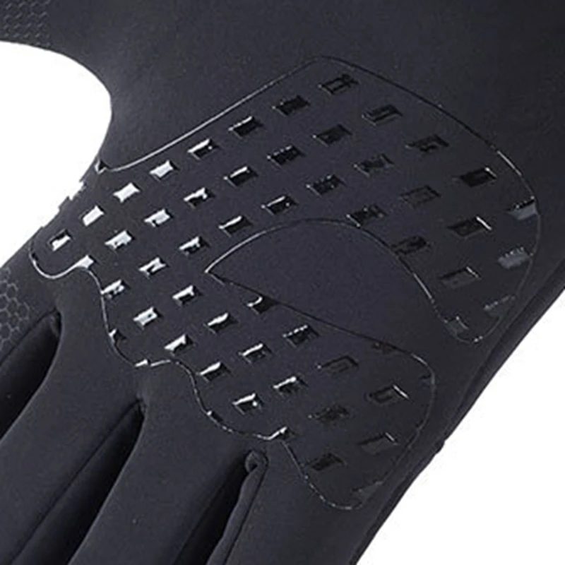 Зимние теплые перчатки FF545 для сенсорных экранов водонепроницаемые утепленные варежки с плюшевой подкладкой мужские пальцами рыбалки пешего туризма велоспорта