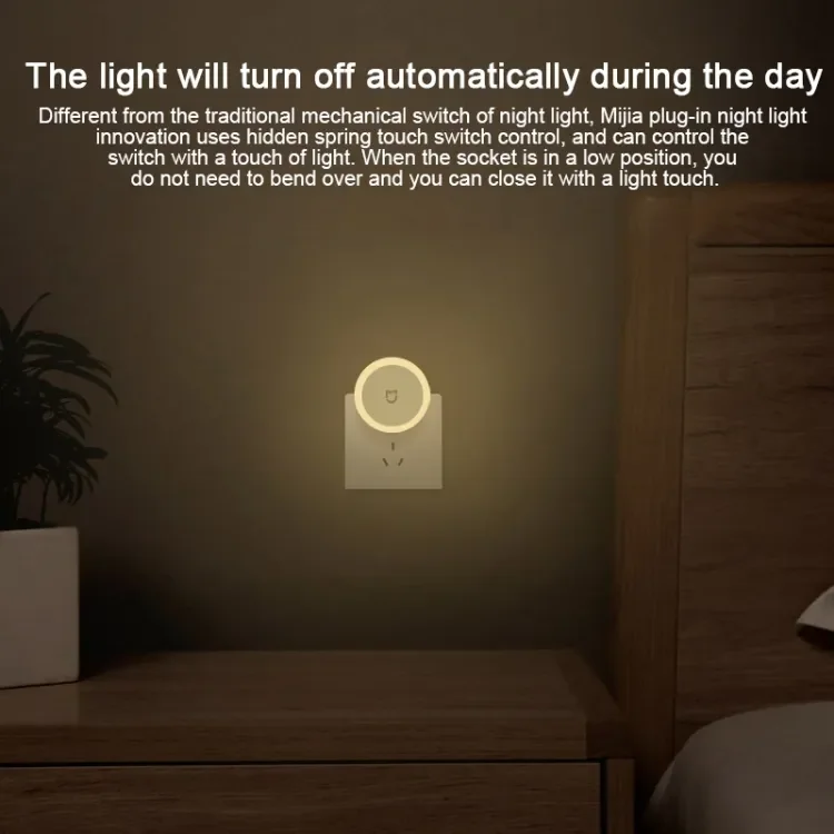 Original Xiaomi Mijia Night Light LED Energy-saving Adjustable Brightness Touch Switch Smart Motion Magnetic LED Plug